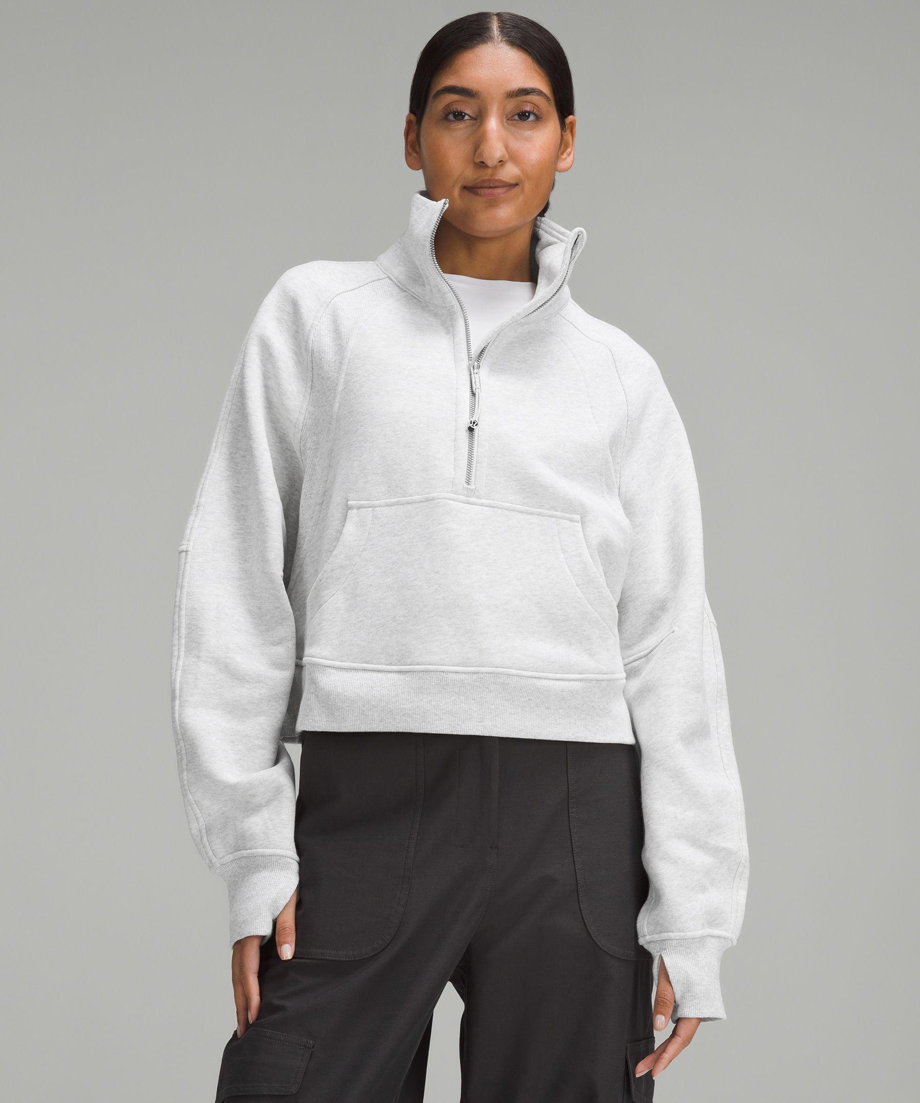 lululemon athletica Scuba Oversized Funnel-neck Half Zip Sweatshirt - Color  Light Grey/grey - Size M/l in Grey