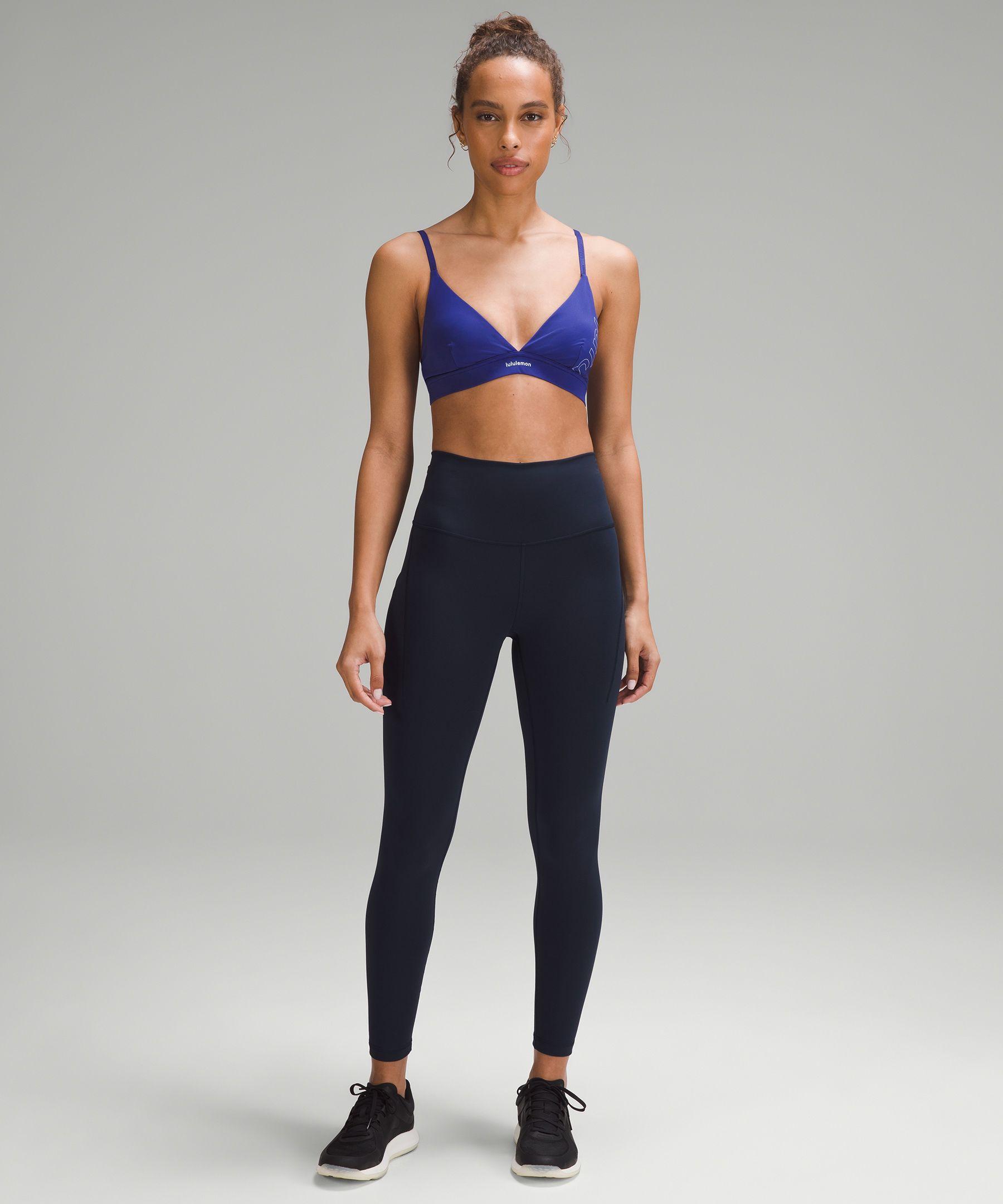 lululemon athletica License To Train Triangle Bra Light Support, A/b Cup  Graphic in Blue