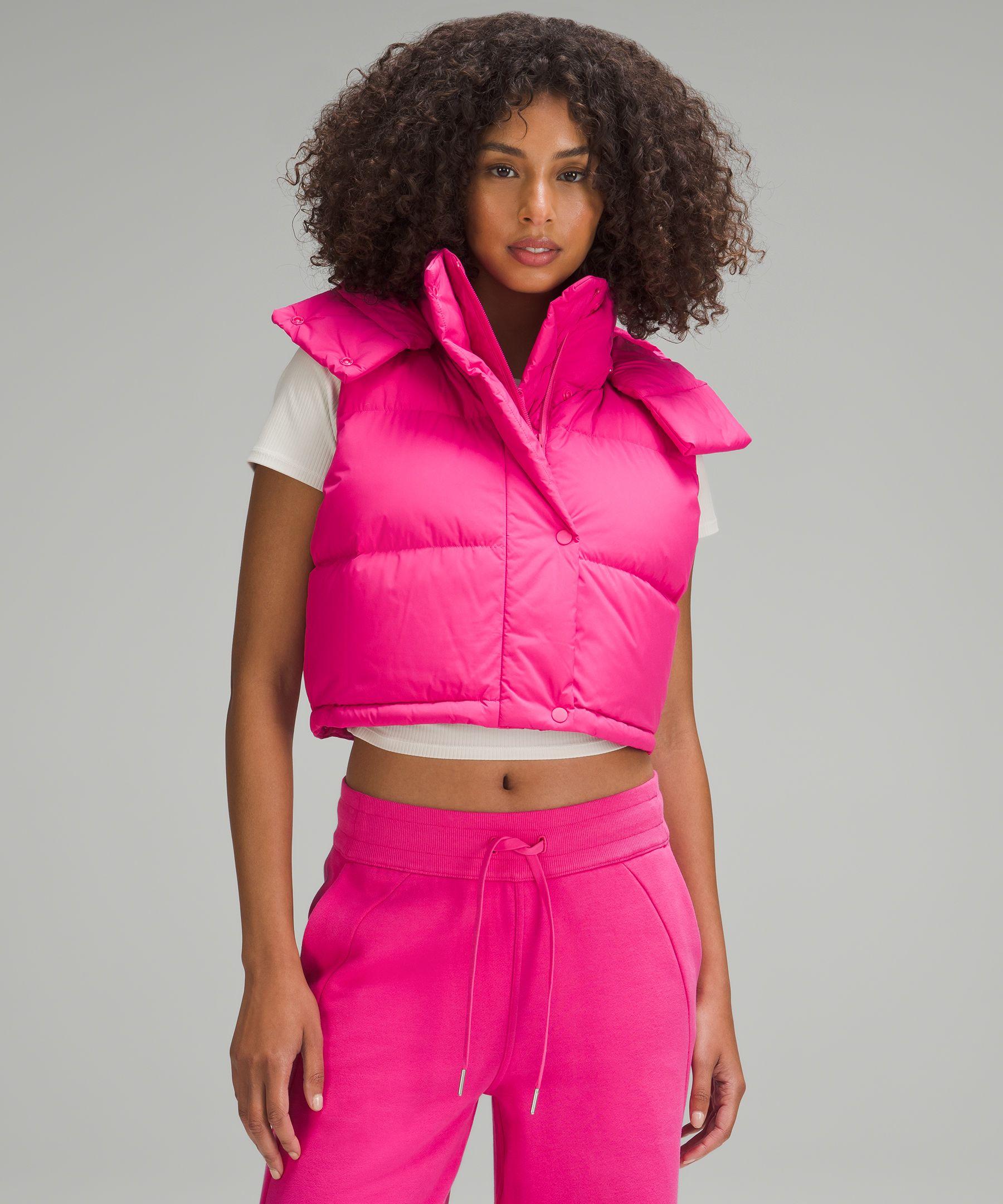 lululemon athletica Wunder Puff Super-cropped Vest in Pink