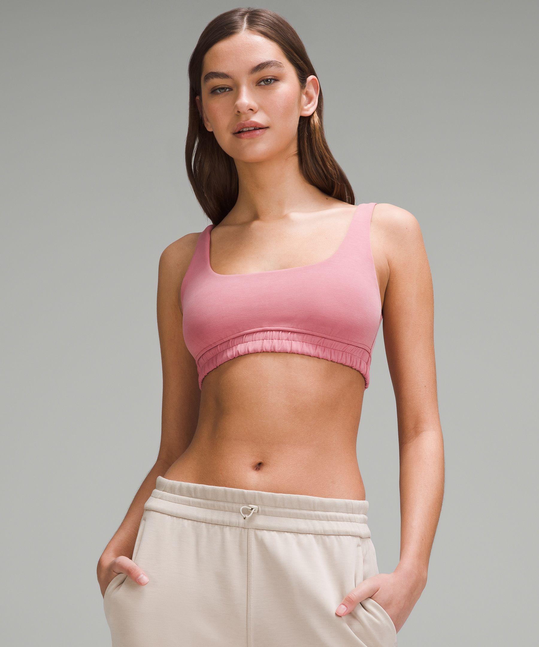 lululemon athletica Softstreme Scoop-neck Sports Bra B/c Cup - Color Pink -  Size 10