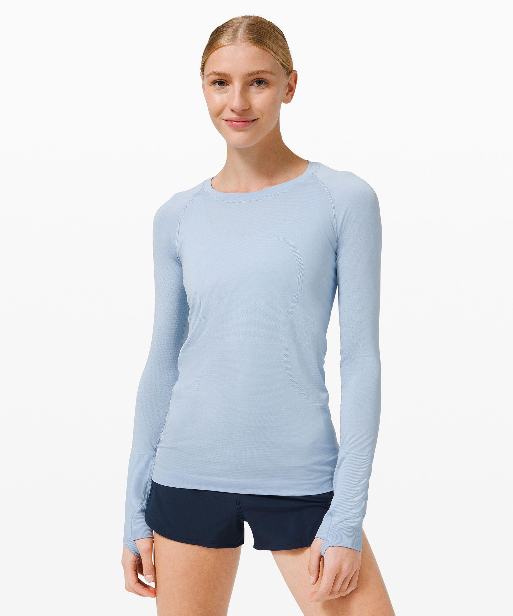 lululemon athletica Swiftly Tech Long Sleeve Shirt 2.0 in Blue