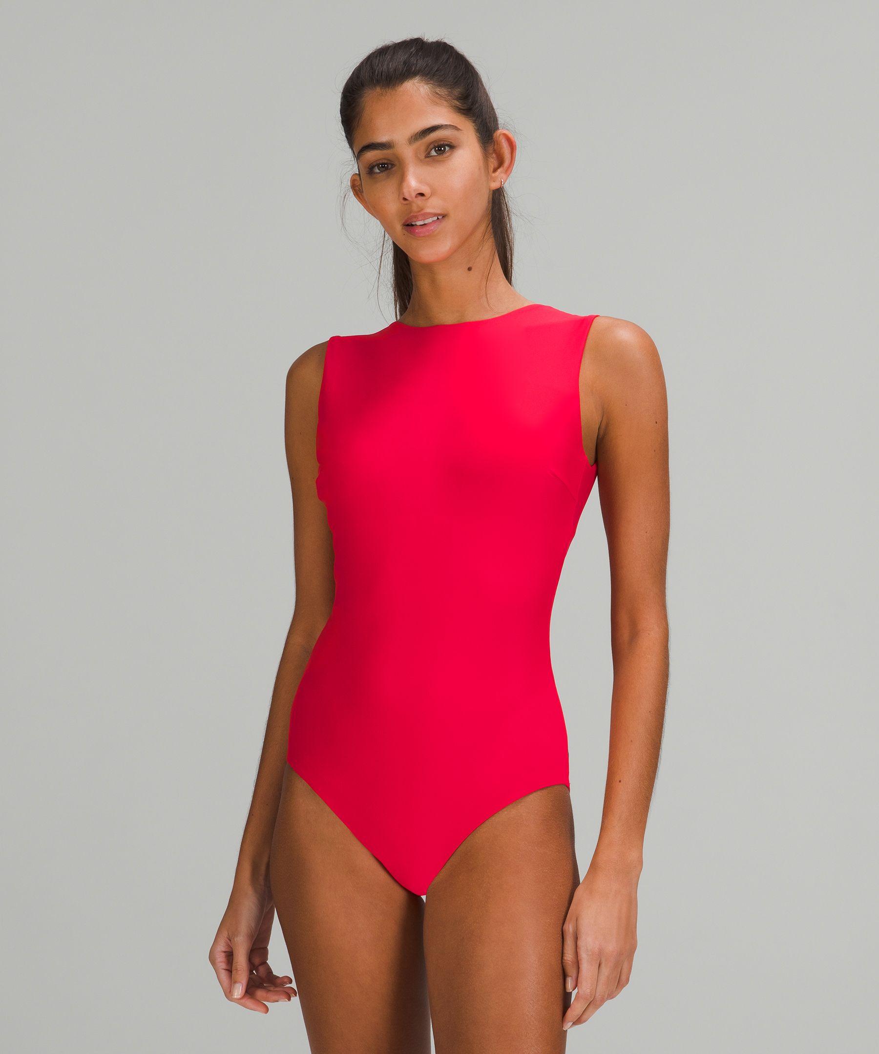 lululemon athletica Waterside High-neck One-piece Swimsuit Medium Bum  Coverage in Red