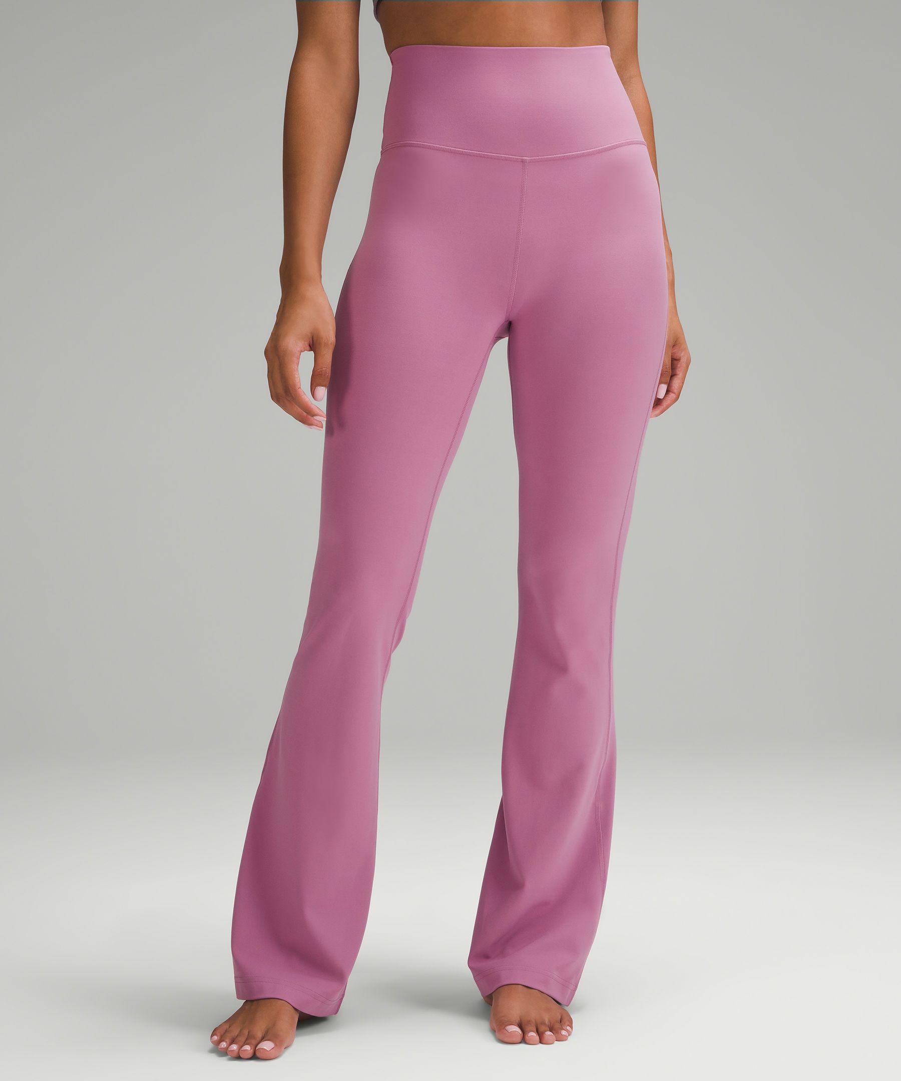 lululemon athletica Groove Super-high-rise Flared Pants Nulu Regular -  Color Pink/purple - Size 18 | Lyst