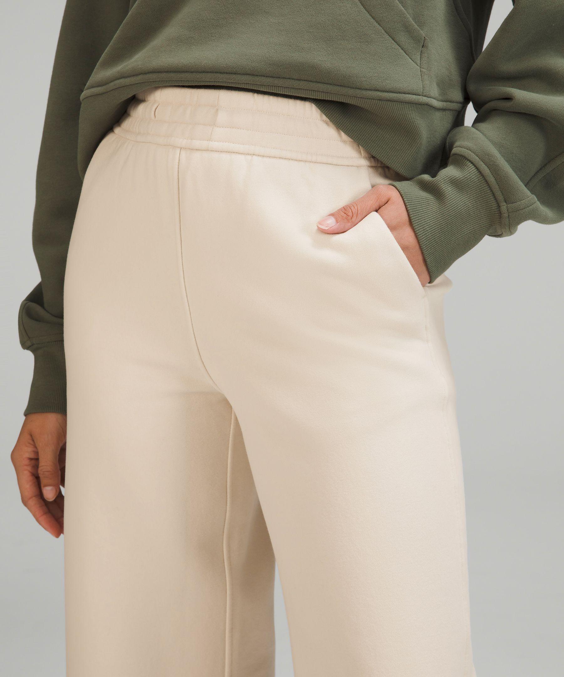 lululemon athletica Loungeful High-rise Wide-leg Cropped Pants - Color  White/pastel - Size 6 in Natural