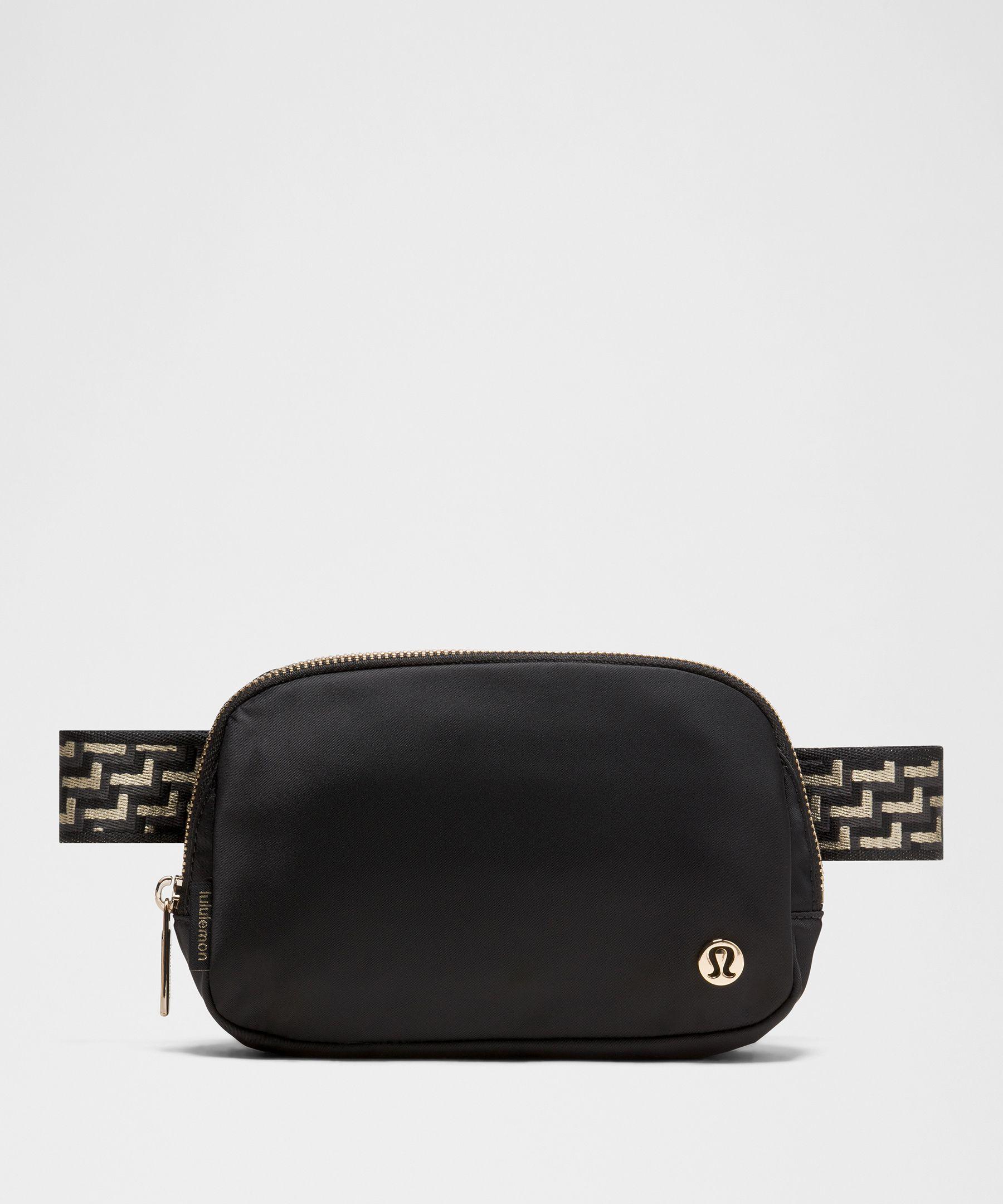 lululemon black belt bag with gold zipper Everywhere 1L – Lemon Beirut wicking material Breathable Ventilation Everywhere Belt Bag 1L |