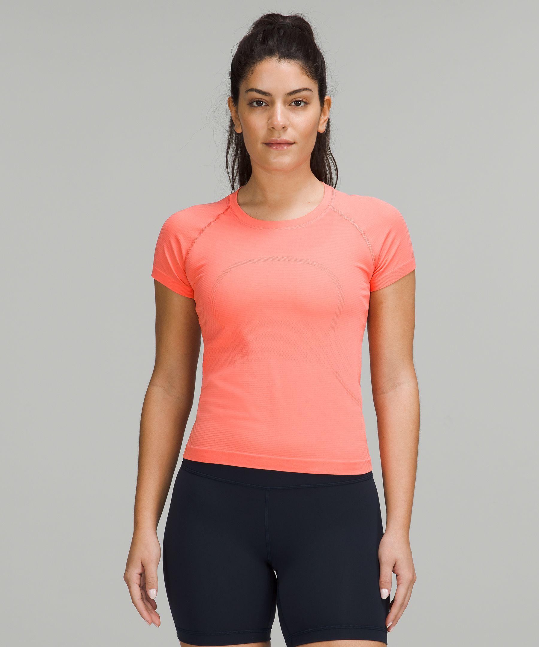 lululemon athletica Swiftly Tech Short Sleeve Shirt 2.0 Race Length in Red  | Lyst