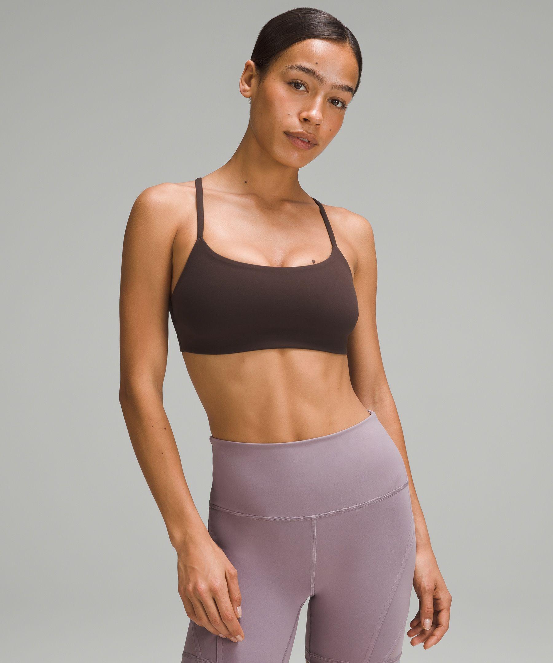 lululemon athletica Wunder Train Strappy Racer Bra Light Support, C/d Cup  in Brown