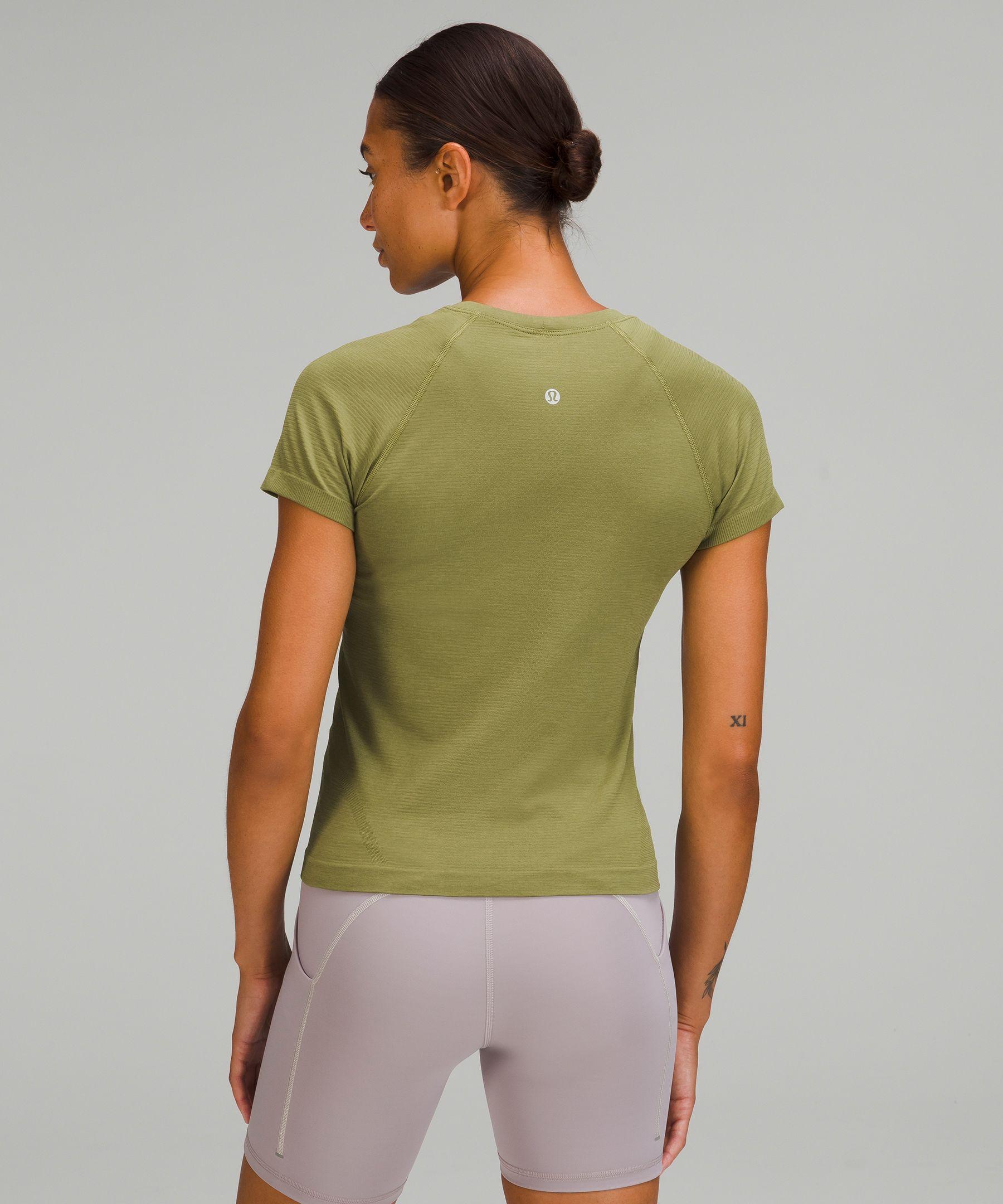 Lululemon Swiftly Tech Short Sleeve Shirt 2.0 In Rainforest Green/green  Twill