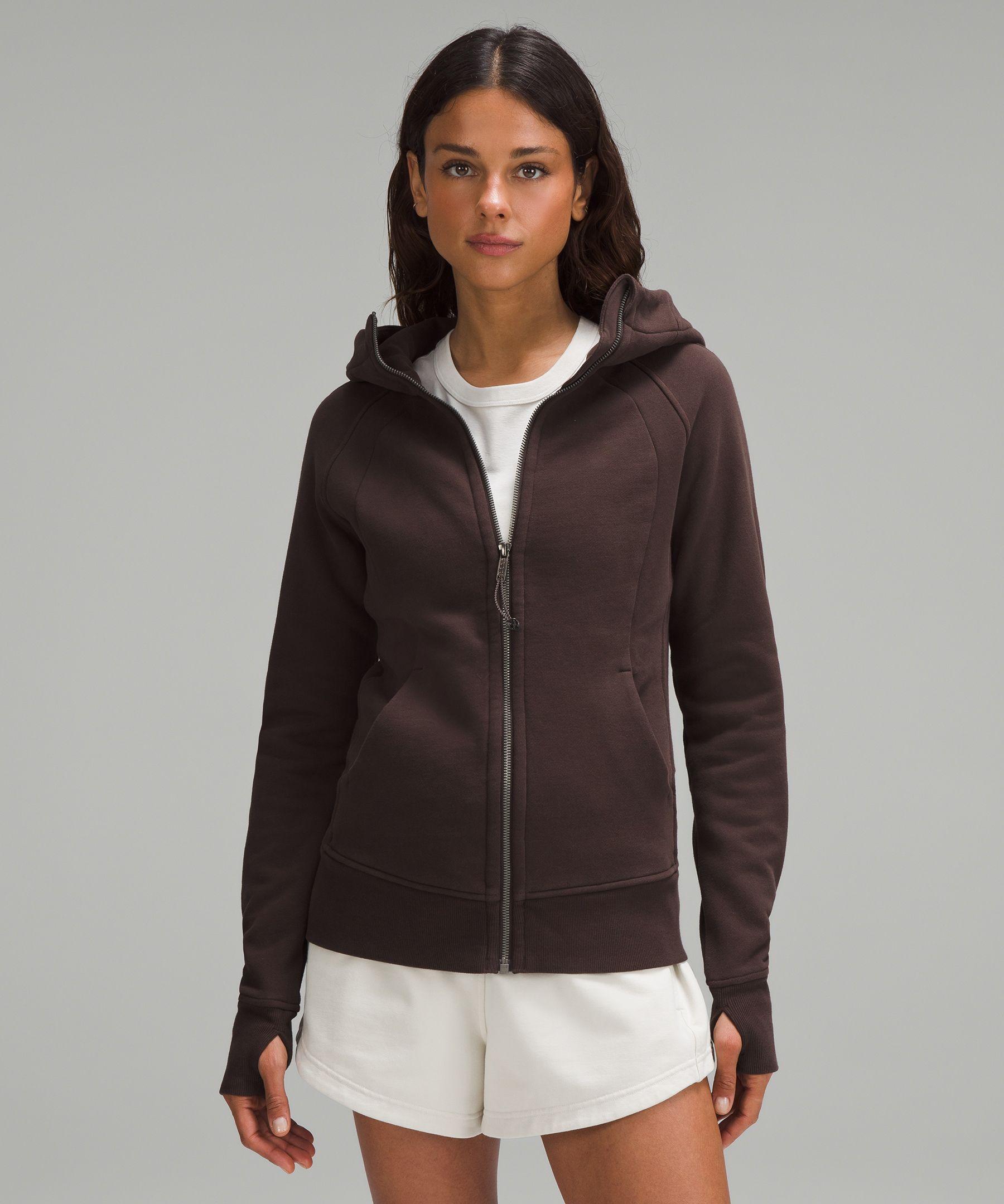 lululemon athletica Scuba Full-zip Hoodie in Brown | Lyst UK