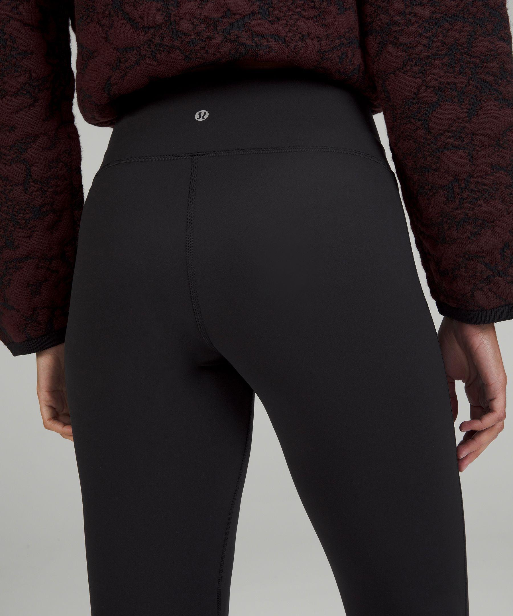 LuluLemon Groove Super-High-Rise Flared Pant Nulu 32.5 Size 6 - BLACK for  sale online