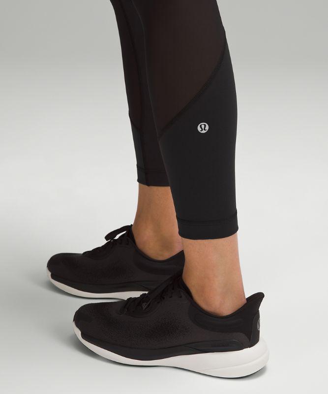 lululemon Wunder Train Mesh High Rise Leggings 25 in Black Lyst UK