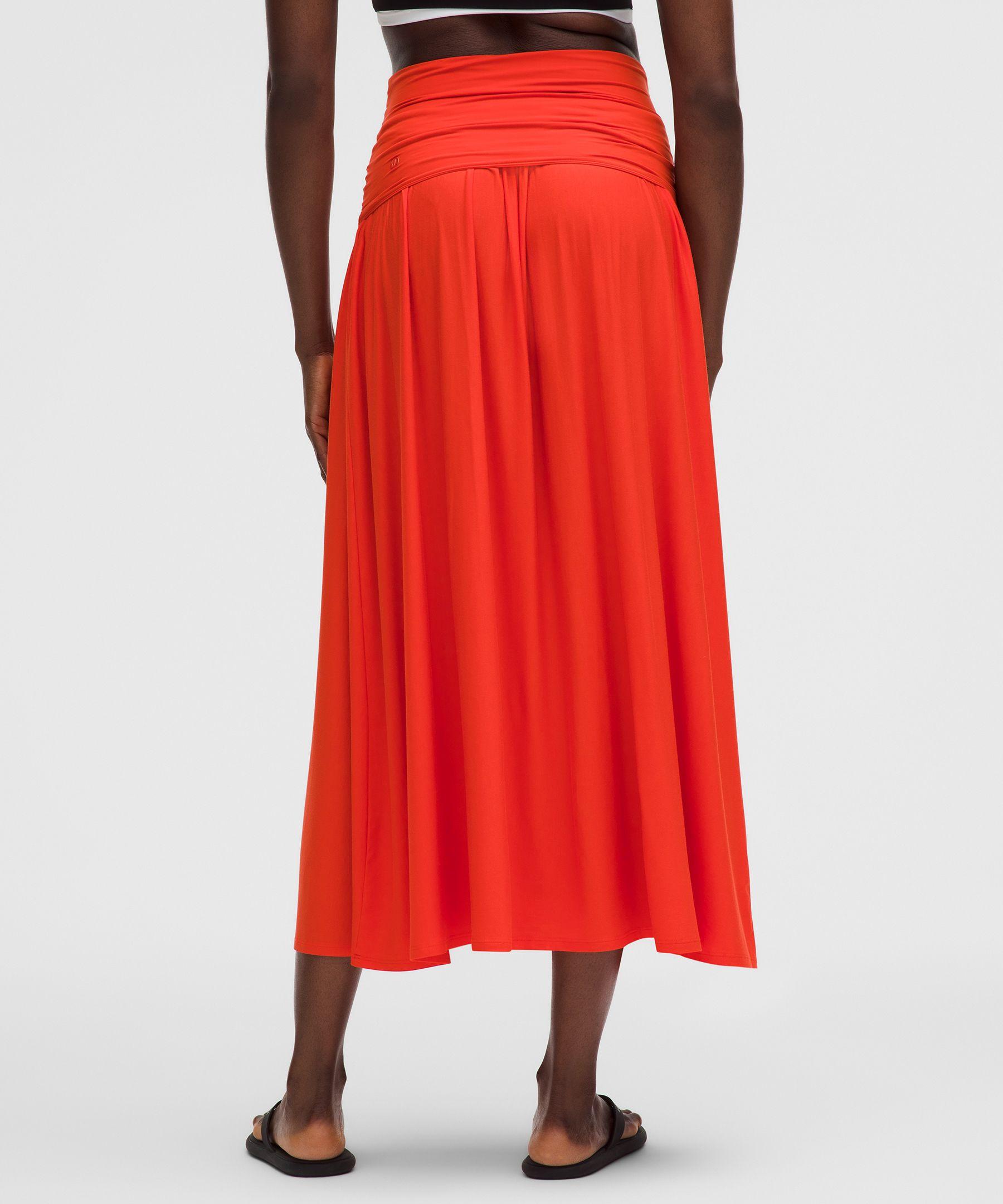 open lace back dress SPANXshape™ Get Moving V-Neck Dress In Red main image 0