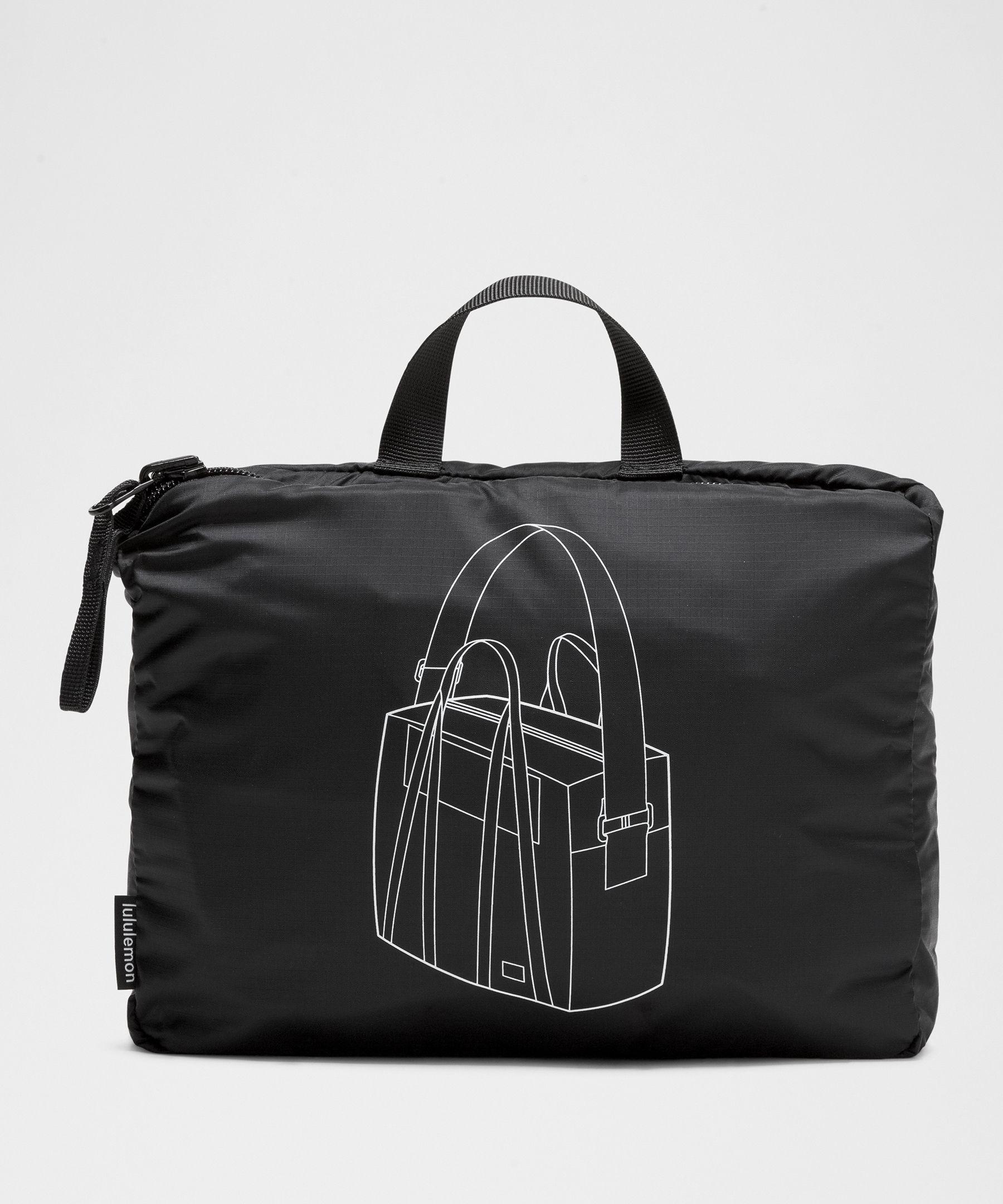 packable tote bag lululemon Reusable Carryall Handbag (Red) : Home & Kitchen Comes with button on top for closure of the bag Lululemon Lululemon Large Reusable Tote Carryall