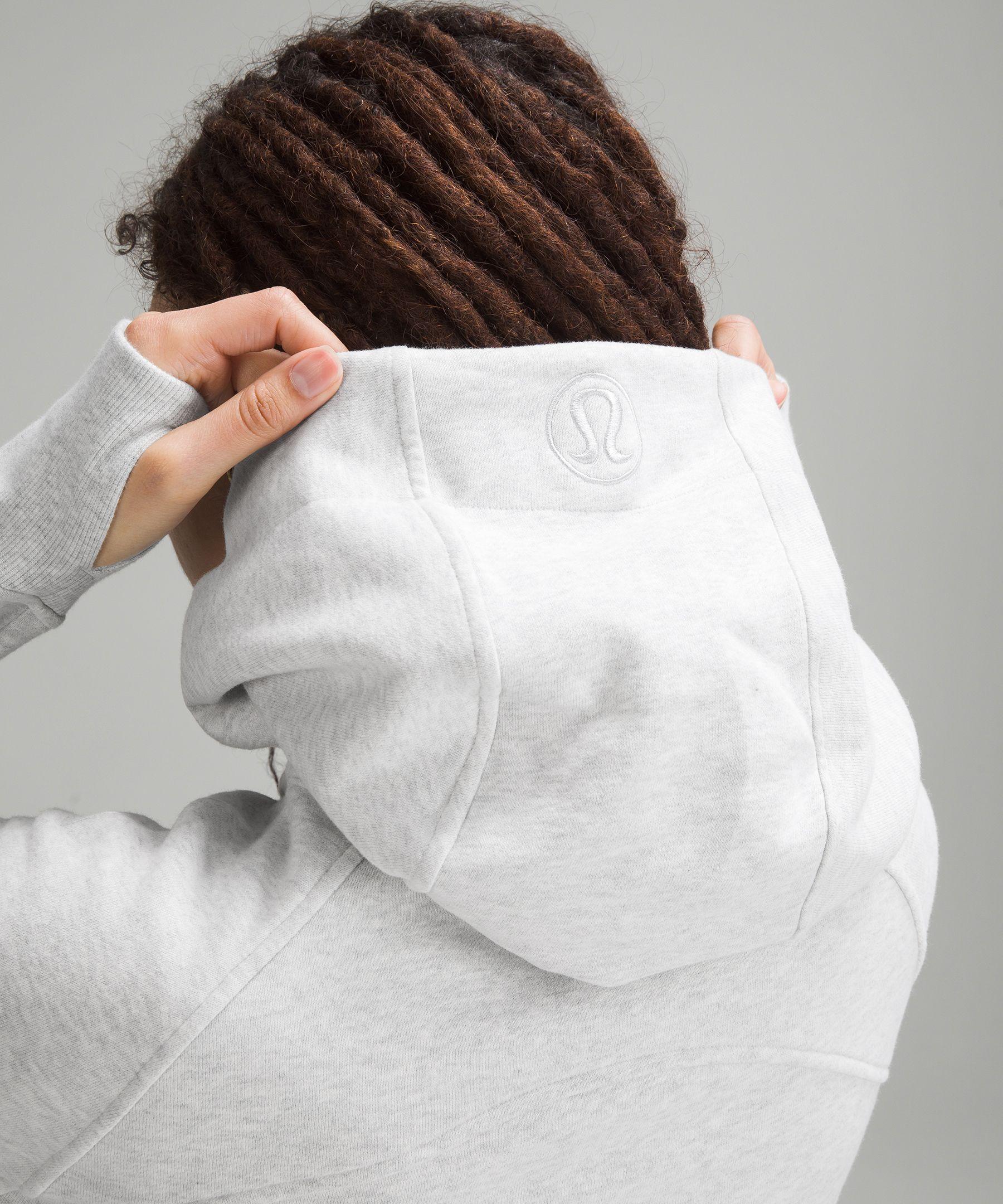 lululemon athletica Scuba Full-zip Cropped Hoodie - Color Light Grey/grey -  Size 0 in White