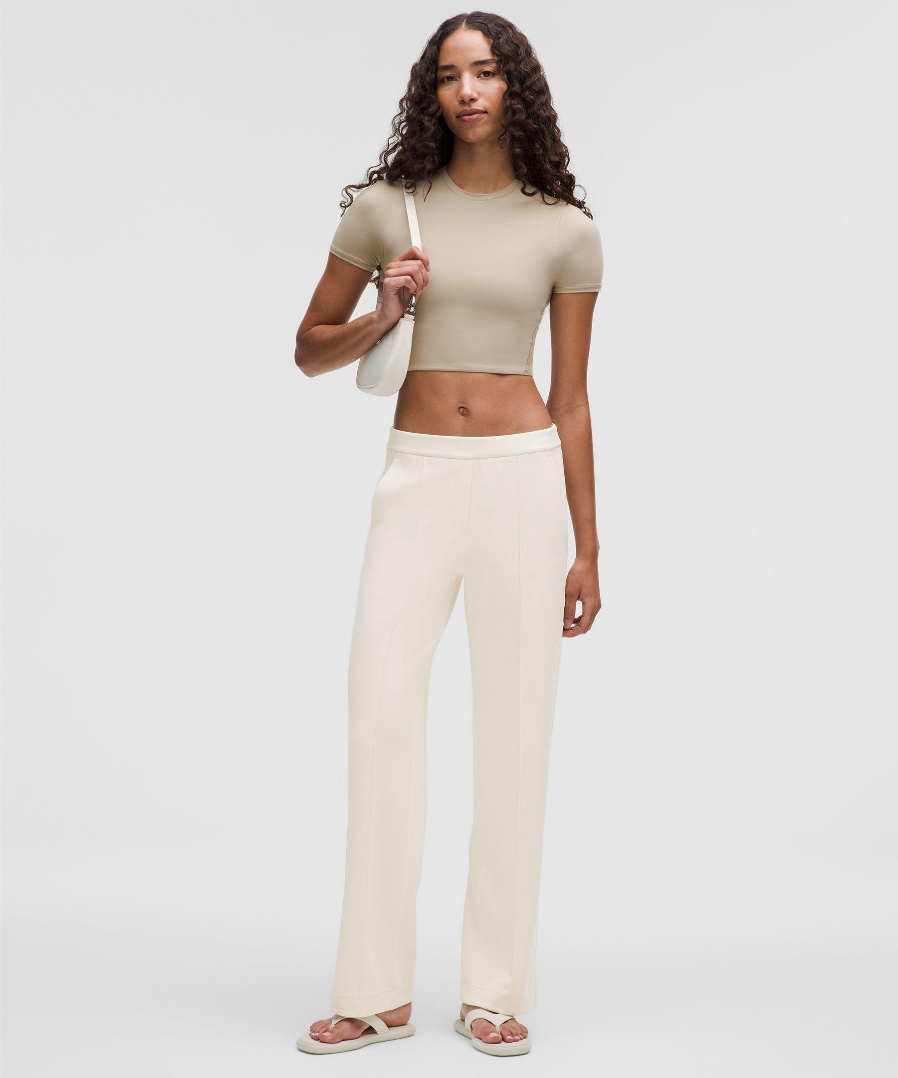 lululemon Softstreme Pintuck Mid-Rise Pant in White | Lyst