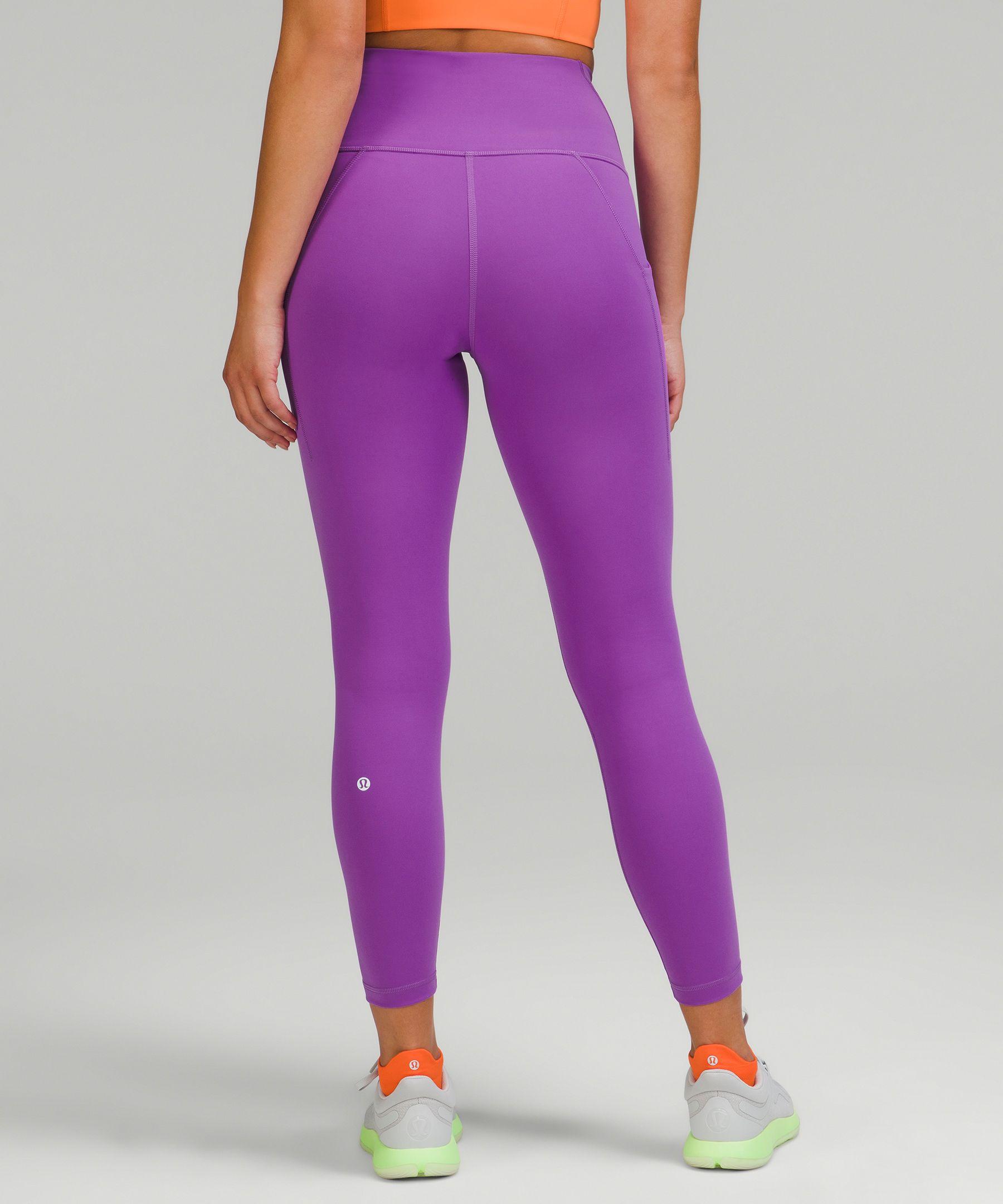 lululemon athletica Wunder Train High-rise Tights With Pockets 25 in  Purple