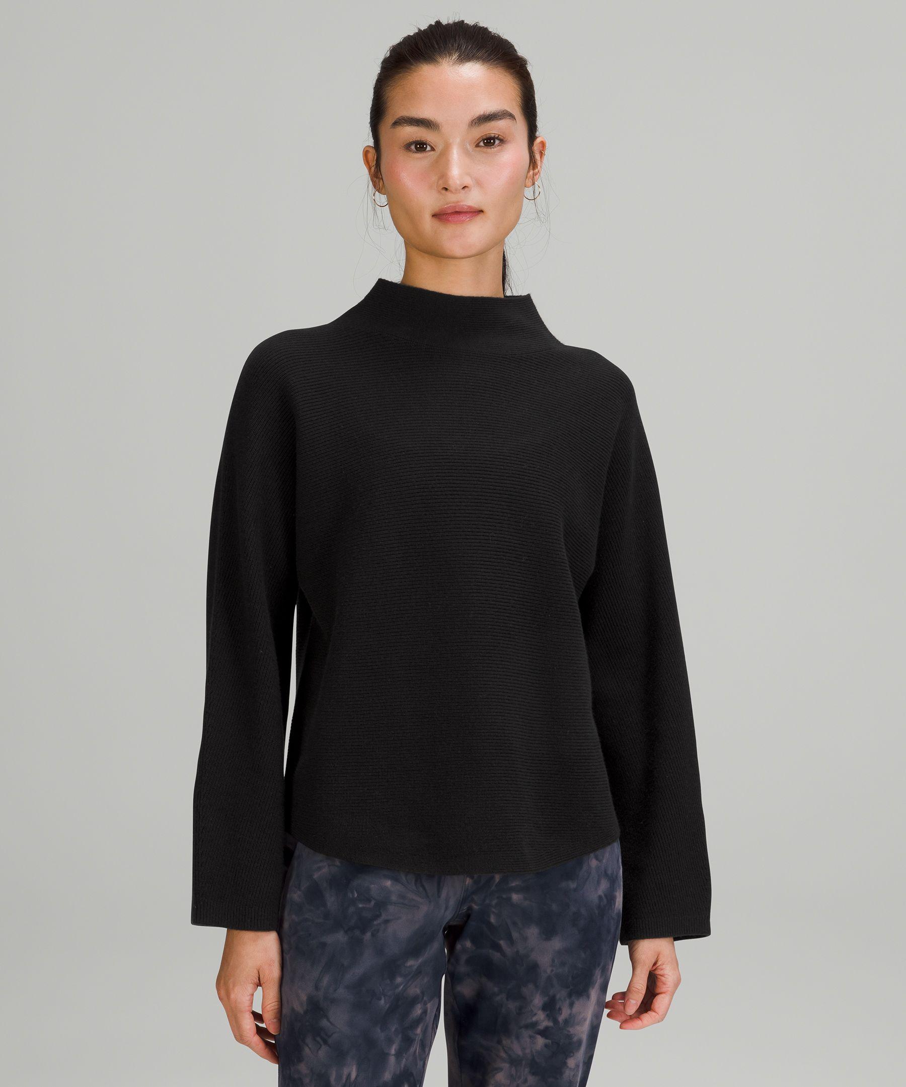 lululemon athletica Scuba Half-zip Cotton-blend Cropped Sweatshirt