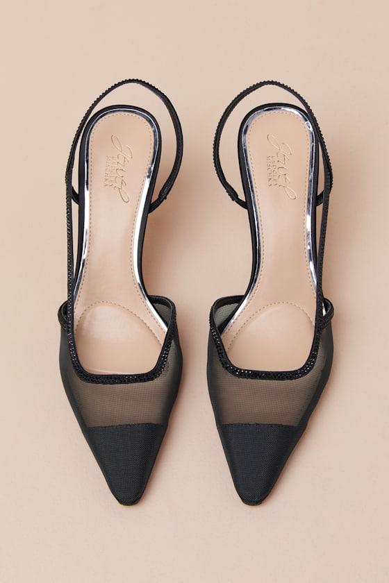 Rhinestone slingback hot sale
