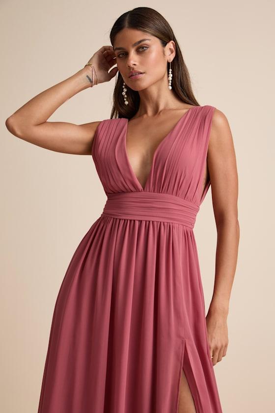 Lulus Heavenly Hues Desert Rose Maxi Dress in Pink Lyst UK