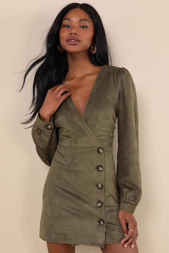 chinese dress ladies The Elizabeth Suede Dress main image 0