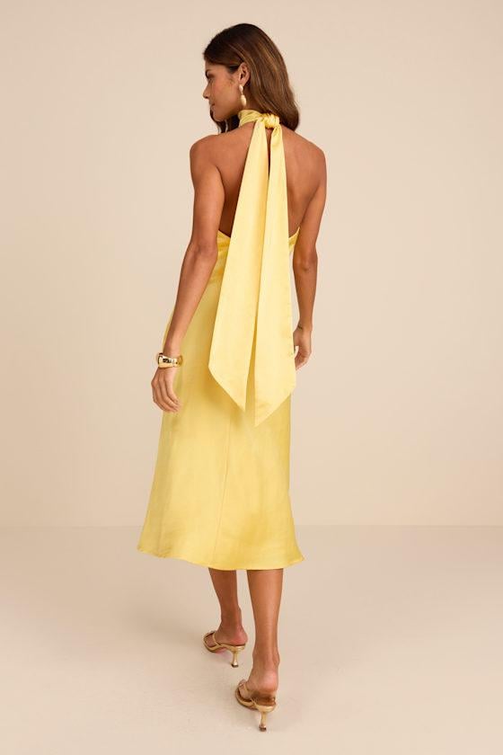 Yellow Backless Dresses for Women - Up to 75% off