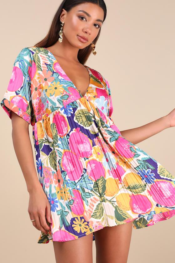 open lace back dress Sunshine Seeker Shift Dress In Hot Pink  Impressions Online Boutique
