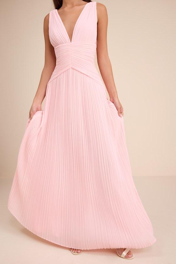 sachin and babi light blue dress Dusty Rose Bridesmaid Dresses main image 1