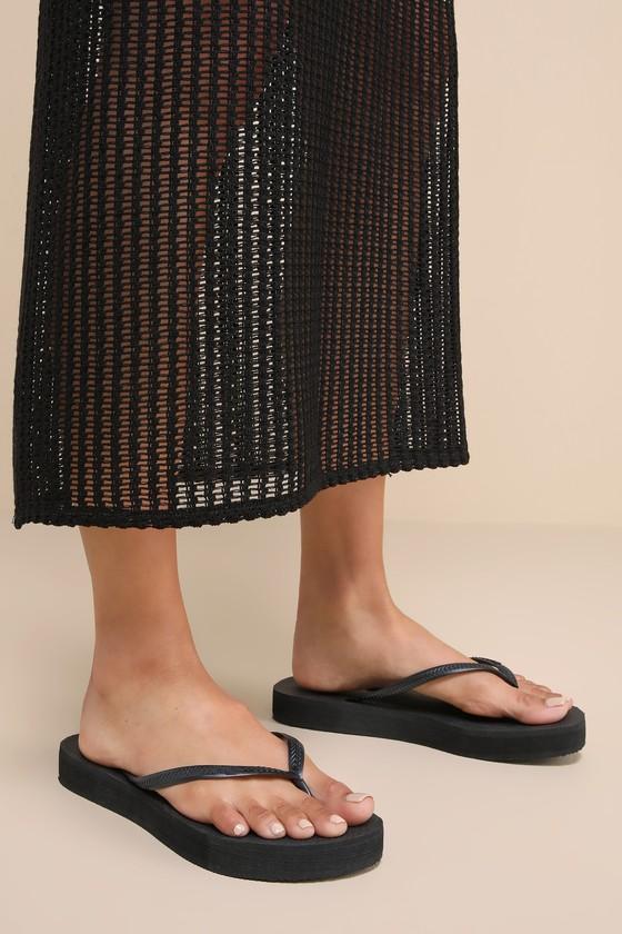 Havaianas Slim Flatform Flip Flops in Black Lyst