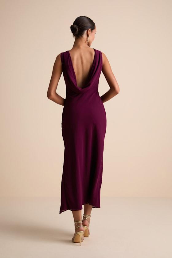 Lulus Yaneli Plum Boat Neck Cowl Back Maxi Dress in Pink | Lyst Lulus Yaneli Plum Boat Neck Cowl Back Maxi Dress in Pink | Lyst