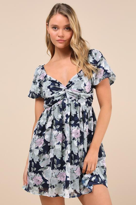 strapless fit and flare dresses Strapless Floral Chiffon Fit-and-Flare Dress  Elegant Multi-Layered Formal  Style  FORMAL SOCIETY