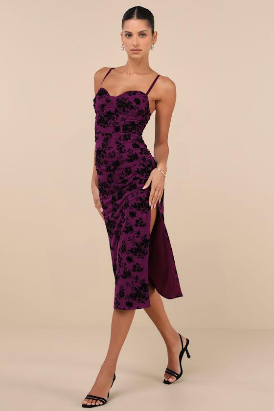 purple dress lulus Party Short By In Purple, Size: M Hidden back zipper/clasp Lulus Dress Mauve Bodycon Midi