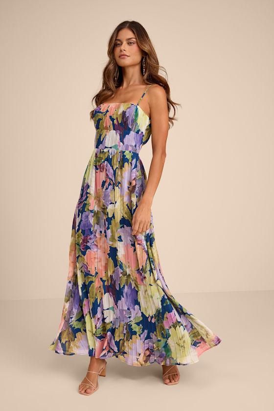 green and pink maxi dress Preslee Non Returnable – Girl In Mind