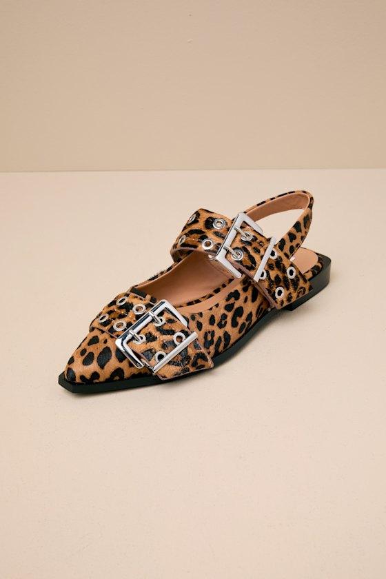 Steve madden calf hair leopard flats on sale