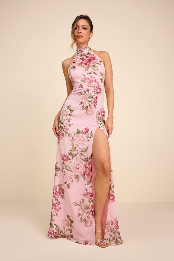 knee length dresses for ladies Hana La Rosa Ditsy Maxi Dress Sea Salt