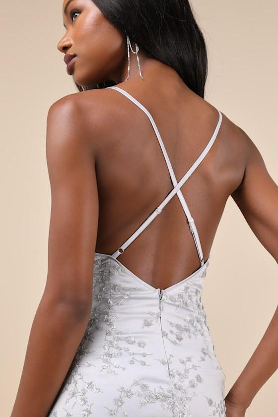 Lulus Blissful Blossoms Sequin Backless Mini Dress in White | Lyst Lulus Blissful Blossoms Sequin Backless Mini Dress in White | Lyst