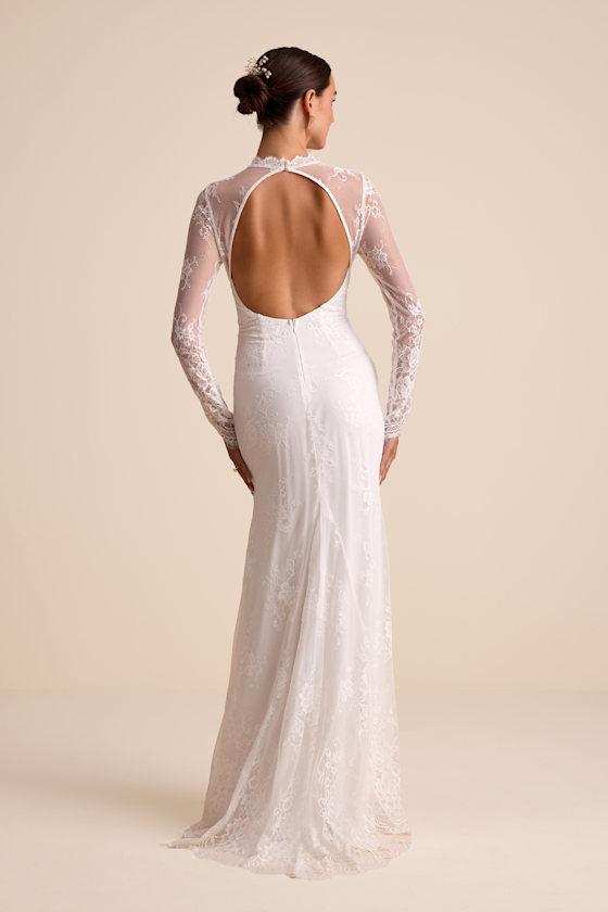 women dress off shoulder Off Shoulder Short Sleeve A-Line Simple Satin Wedding Dress – TANYA BRIDAL