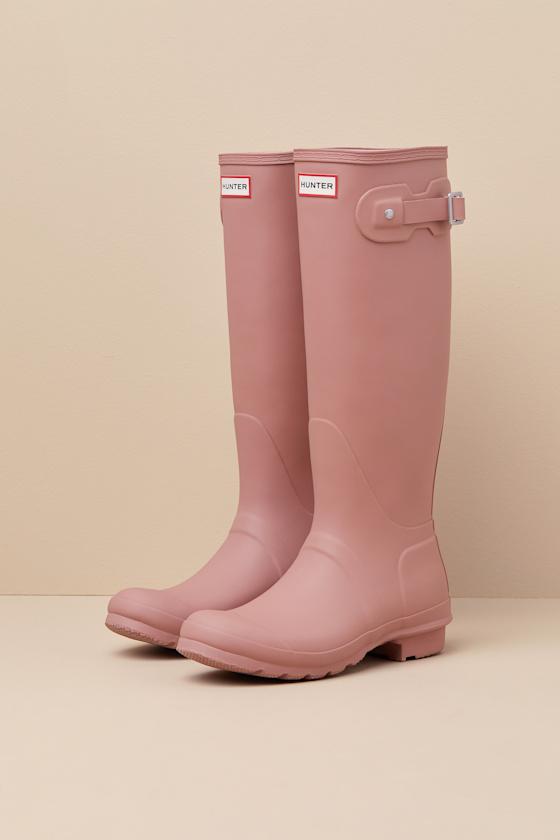 HUNTER Original Tall Medium Rain Boots in Pink Lyst UK