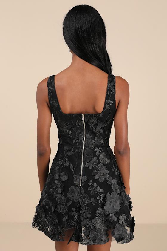 floral embroidered skater dress Embroidered Ryder Dress main image 0