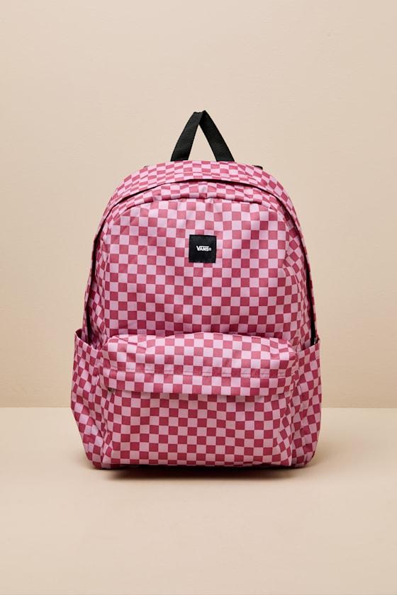 Vans Old Skool Mauvewood Checkered Backpack in Pink Lyst UK