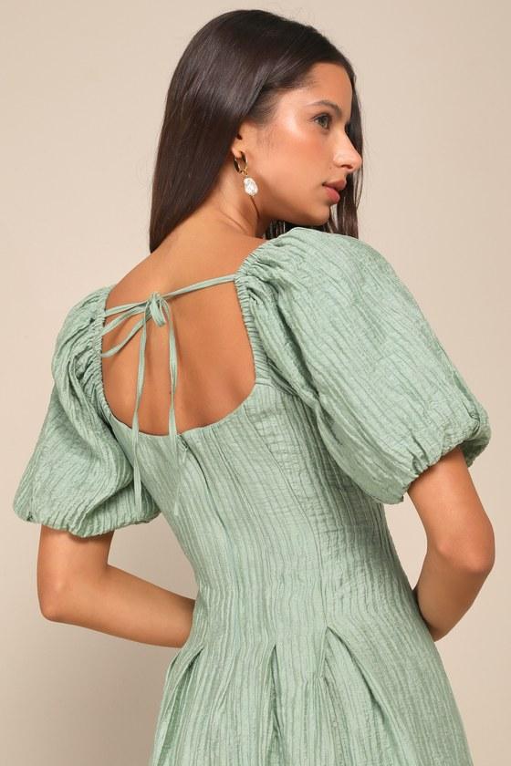 green dress poshmark Green mini dress