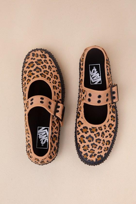Vans Mary Jane Creeper Grunge Core Leopard Flatforms in Natural Lyst