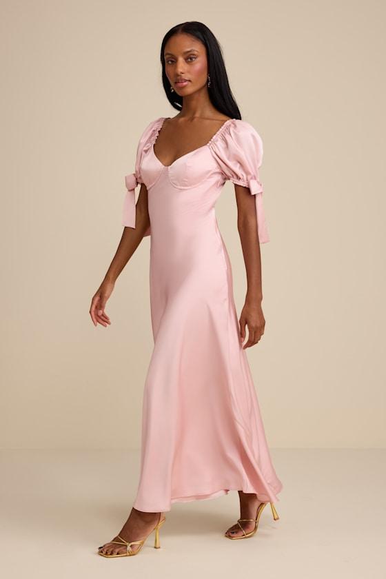 long sleeve lace dress Sleeves Pink Long Prom Dress, Pink Lace Formal Dress, Pink Evening A1324 2 piece prom dresses 2020 midi slip long sleeves %0D%0ADelicate%20sewing%20and%20hemming%20by%20durable%20needle%20lockstitch%20machine Color:M-Sky Blue