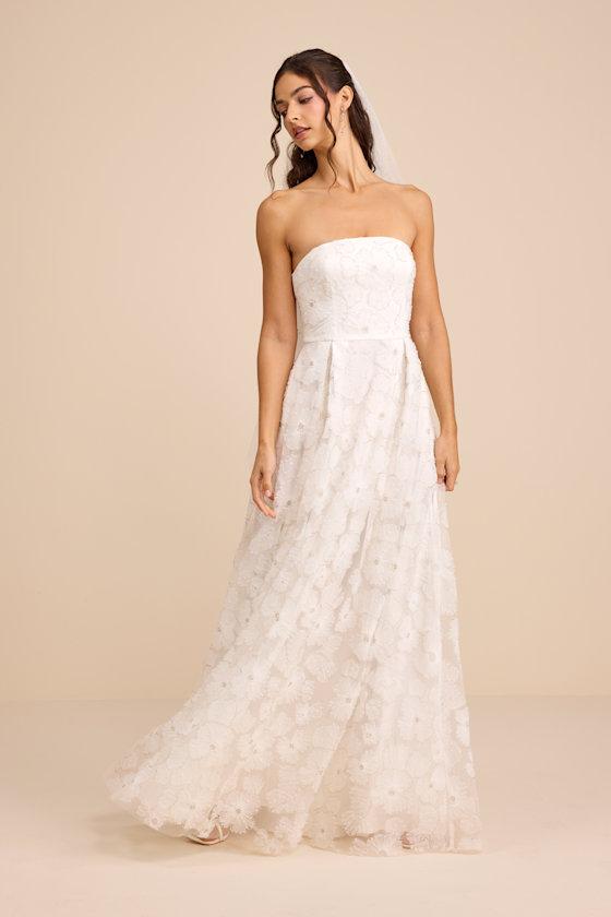 long sleeve sheath lace wedding dress Modest Long Sleeve Sheath Lace Applique Scoop-neck Sweep Train Wedding   Ms. Grace