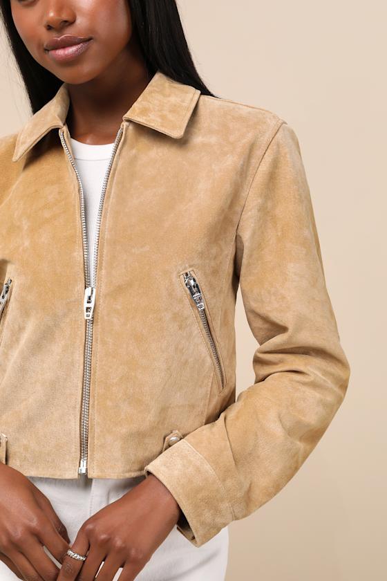 レディース S suede cutout jacket theredthread