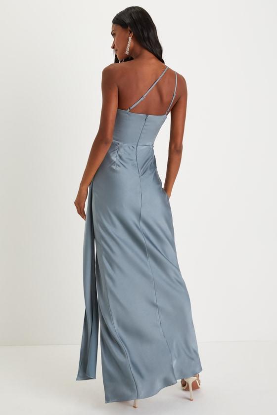 davids bridal bridesmaid dresses WOMEN'S SLEEVELESS SURPLICE SELF TIE MAXI DRESS – Wholesalefashiontrends.com