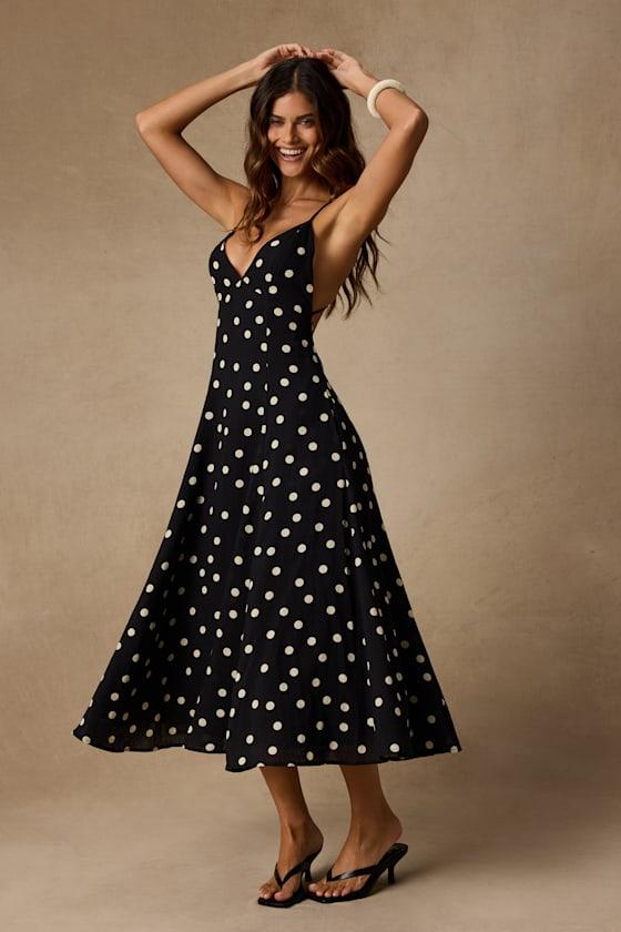 lulus black and gold polka dot dress Dresses for Women exchange88