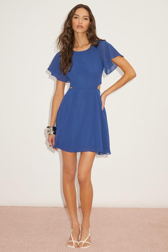 Designer Blue Chiffon Skater Dresses for Women - Up to 82% off | Lyst Designer Blue Chiffon Skater Dresses for Women - Up to 82% off | Lyst