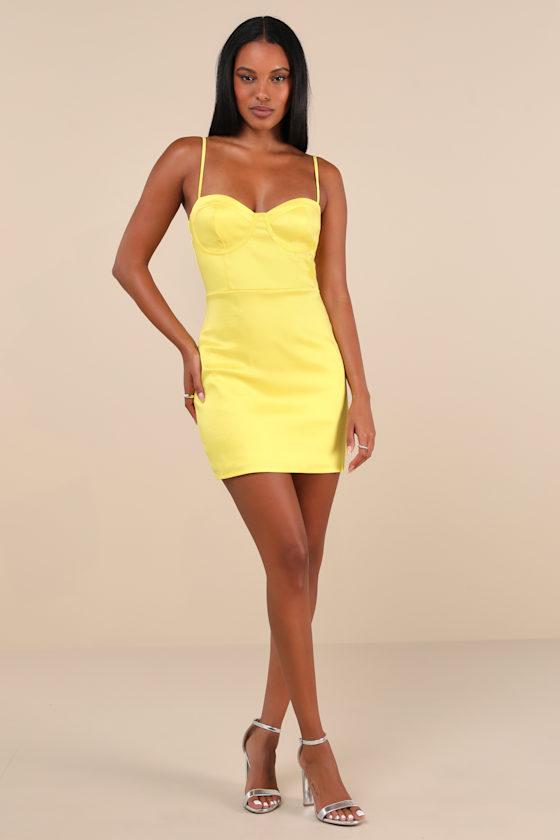 Backless Dresses Asos Neon Yellow Dress Lulus Brilliant Flirt Neon