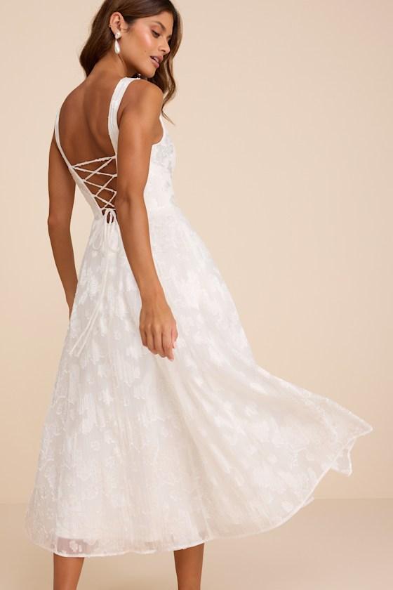 chinese dress ladies Lulus Romantic Embroidered Tulle Midi Dress White Lilac Pink Floral – East  Coast Bella Boutique