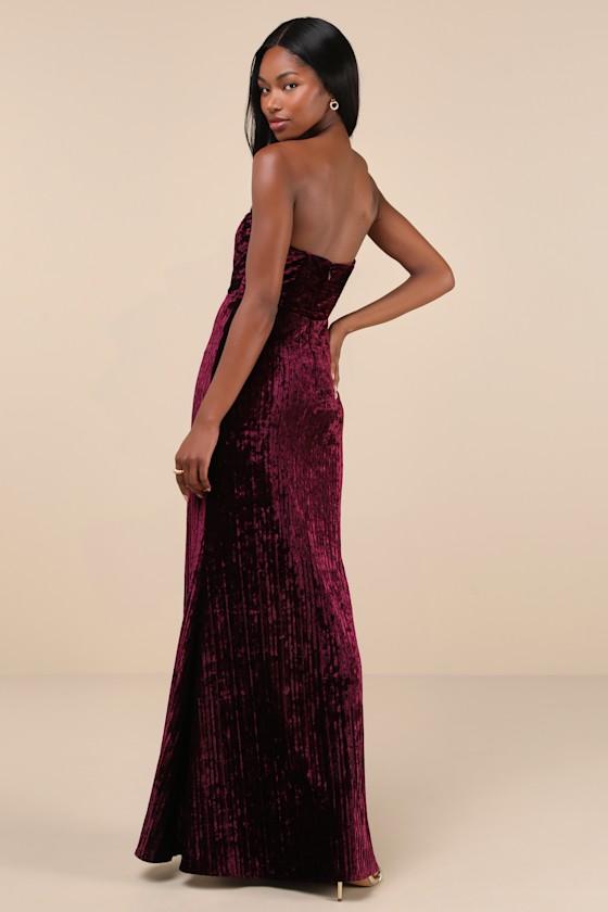 lulus burgundy maxi dress Dreamy Romance Burgundy Backless Maxi Dress